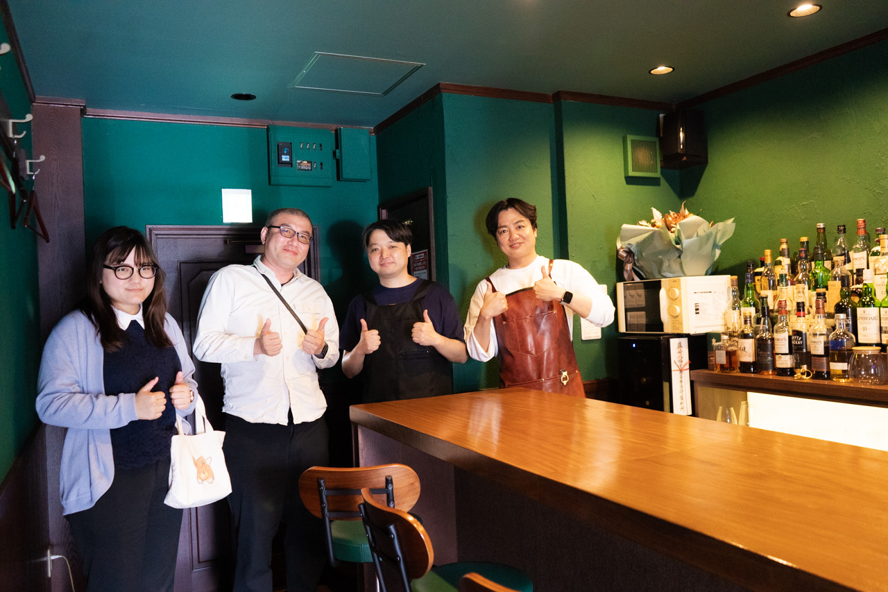 店員さんと