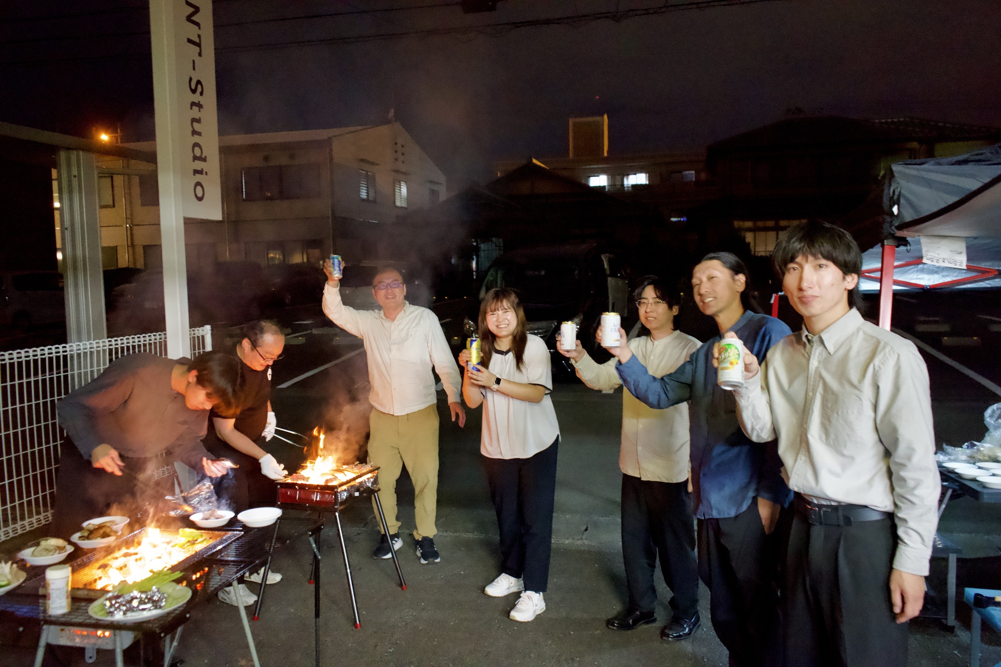 みんなで乾杯